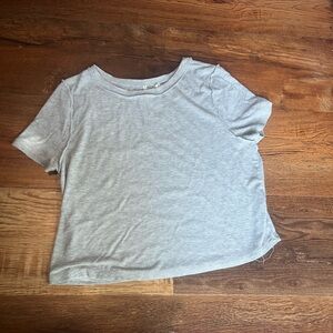 Bozzolo Light Gray Short Sleeve Top